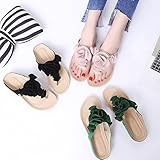 ZOMUSAR Sandals Slippers, Women's Summer Beach Flip Flops Slippers Casual Flat Shoes Lady Pretty Floral Sandals