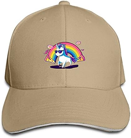 Ydjfgg Fgsf Cool Donut Pizza Unicorn Black Adjustable Baseball Caps Dad Trucker Hat Men Women