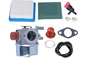 Carburetor Kit For Tecumseh OH195EA OHH45 OHH50 OHH55 OHH60, Tune- Set with Filter Gasket Fuel Line, Replacement Parts Lawn M