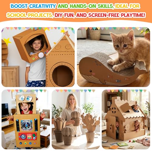 Safe Cardboard Cutter For Kids: Chomp 45w Bladeless Electric Saw Precisely Cuts 4mm Cardboard Stem Tool Ideal For 3D Models And School Projects