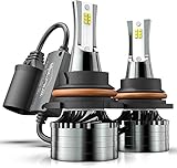 9007 LED Headlight Bulbs, Marsauto Super Bright HB5 Led Hi/Lo Beam Head Light Conversion Kit, CANbus-Ready 12000LM 6000K Xenon White 2-Pack