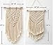 Favibes 2-Piece Macrame Woven Wall Hanging, Modern Geometric Boho Chic Bohemian Home House Living Room, Bedroom, Dorm Room, Apartment, Gallery Wall Art Decor, 16