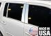 Made in USA! Compatible with 2009-2015 Honda Pilot 6PC Stainless Steel Chrome Pillar Post Trim