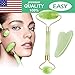 Jade Roller, Gua Sha Tools, Jade Roller for Face, Gua Sha Scrapping Tool -Deluxe Facial Massager for Brighter Skin, Natural Anti Aging Therapy, Eye Roller - Quarts Roller - Skin Rollers, Best SPA Tool