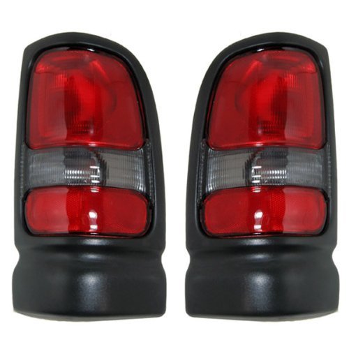 Dodge RAM Pickup (non-Sport) Replacement Tail Light Unit (Black) - 1-Pair