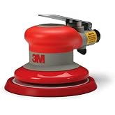 3M Non-Vacuum Random Orbital Sander, 20317, 5 in, 3/16 in Orbit | Pneumatic Palm Sander, Stikit Disc Pad, For Wood, Composites, Metal, Original Series