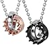 Urban Jewelry Crown His & Hers Couple Royal Ring Pendant Love Necklace Valentine Set, 19 & 21