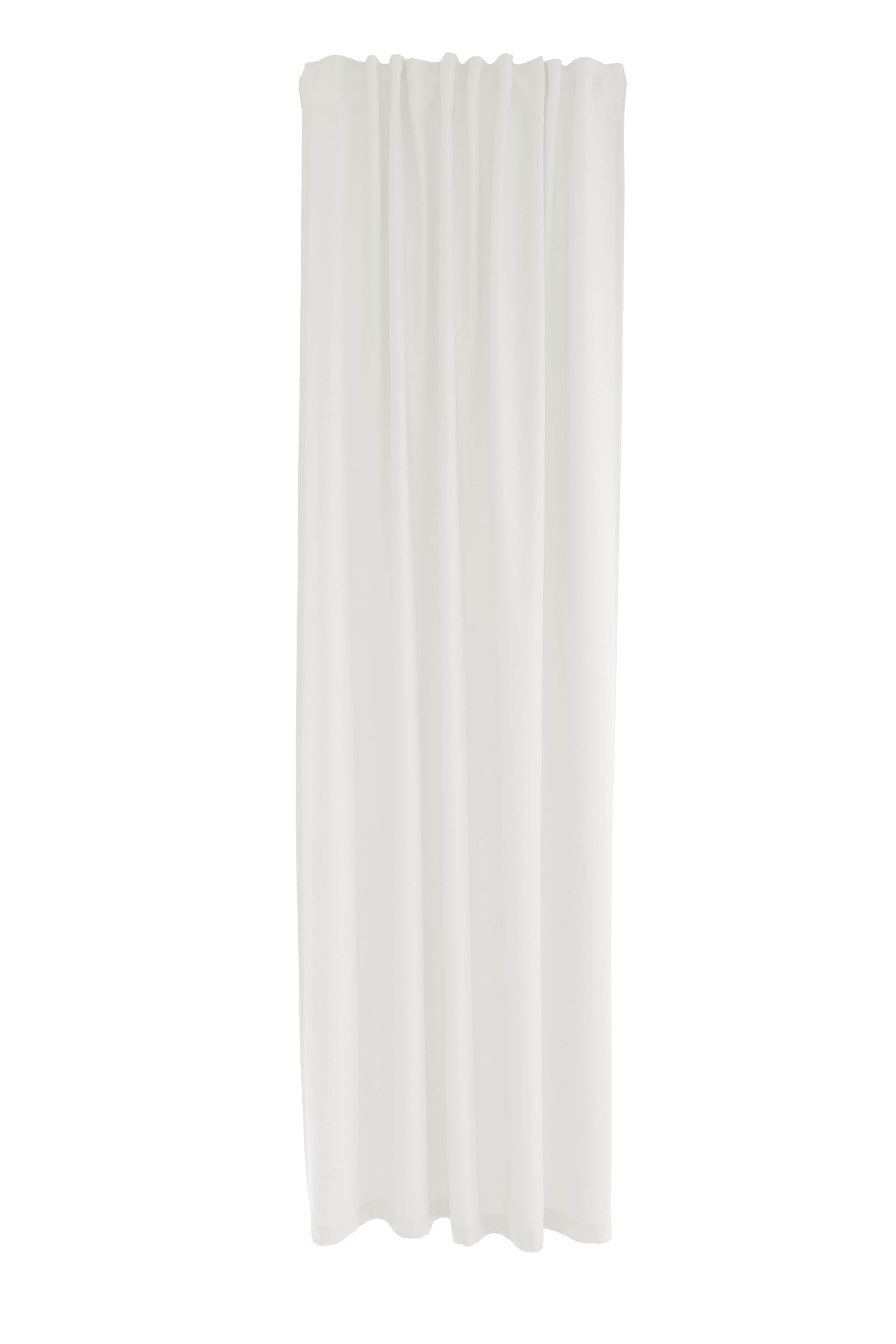 Homing Acoustic Curtain White | Plain Soft Fabric | Opaque