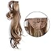 Ty.Hermenlisa 18″ Wrap Around Natural Wave Synthetic Ponytail Hair Extensions Wigs Beauty Accessory, 1 Piece, 63g, Caramel Blondethumb 2