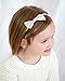 3 Baby Girl Hair Bows on Nylon Headbands | Fabric 