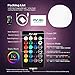Mr.Go 16-inch Indoor/Outdoor Waterproof Rechargeable LED Glowing Ball Light Orb Globe Lamp w/Remote, 16 RGB Colors 4 Light Effects, Ideal Home Garden Pool Patio Party Ambient Decorative Lighting