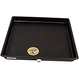 Diversitech A/C Secondary Plastic Condensate Drain Pan, 24" x 24", Black (6-2424L)