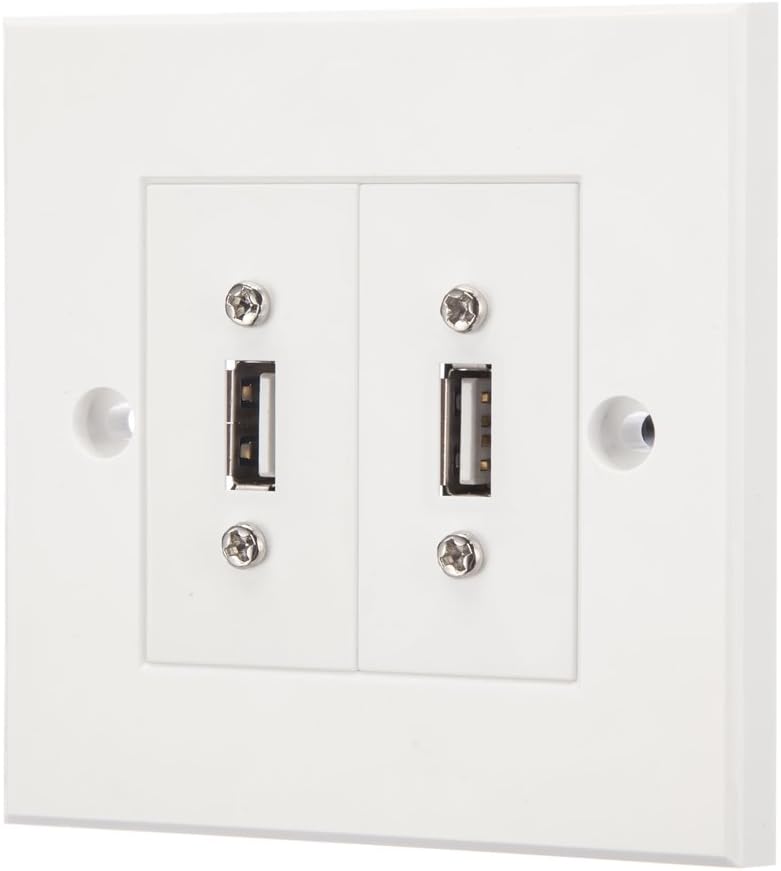 USB 2.0 Modular Faceplate/Wall Outlet (2 x USB 2.0 Port) Amazon.co.uk