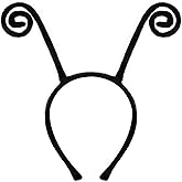 JIALWEN Butterfly Antenna Headband Ladybug Antenna Headpiece Halloween Party Cosplay Insect Costume Accessories