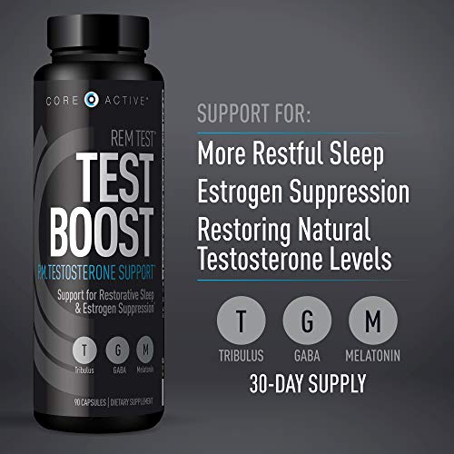 Core Active REM Test Booster Sleep Aid and PM Testosterone Booster