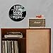 Life is Short Make Your Own Music Quote on a REAL Repurposed Vintage Vinyl Record Album - Music Art Wall Decor
