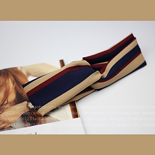 買取 Tkhne韓国コーヒー太いストライプレッドとブルーカラーレトロ