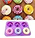 Ozera 2-Pack Donut Baking Pan, Non-Stick Donut Mold, Silicone Baking Molds for Donuts, Easy to Bake Full Size Perfect Shaped Doughnuts