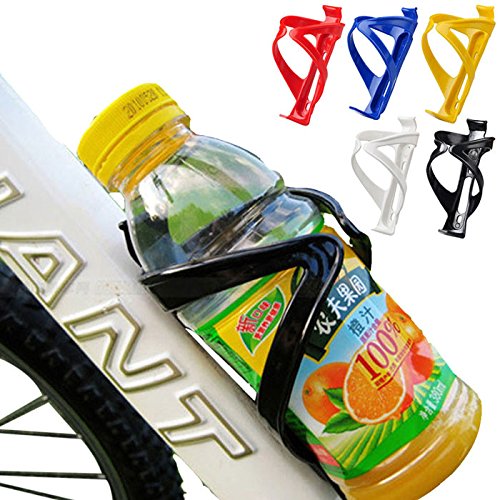 Jshuang Ultra Lightweight Aluminum Alloy Bike Bicycle Water Bottle Cage Holder with Handlebar Mount Bracket,Upgraded Quick Release Bike Water Bottle Cage - Bicycle Bottle Holder (BK)