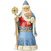 Enesco Jim Shore Heartwood Creek Christmas Around The World Ukrainian Santa Figurine, 7.1 Inch, Multicolor