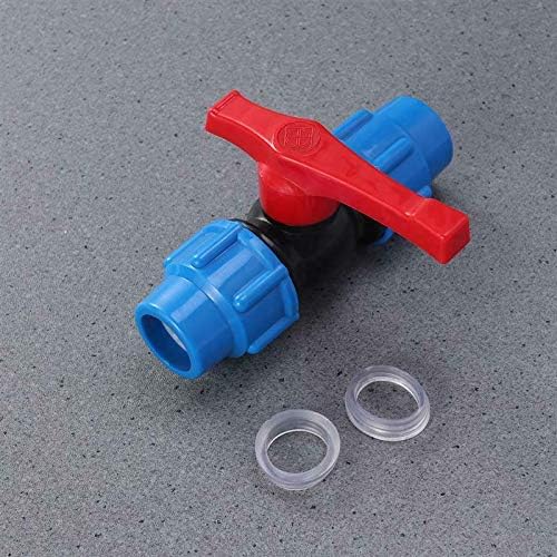 TOOLSTAR Plastic Ball Valve, MDPE Compression Fitting Compression Pipe Joiner with in-Line Ball Valve for use with Water Pipe - 32 mm - Image 4