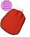 Premium quality Exfoliating Bath Glove REAL (Moroccan Hammam) Eliminate Dry, Dead Skin - SweetSunnah Orange stitched