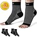 RENDVIEET Plantar Fasciitis Socks with Arch Support 2 Pair Compression Foot Sleeves for Men & Women Ankle Brace Compression Sleeve Foot Care Compression Sleeve Socks (2Black, L/XL)