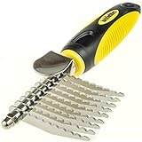 barkOutfitters Dematting Tool for Dogs - Our Professional Grade Comb Rake Safely and Easily Brush Away Matted Tangles