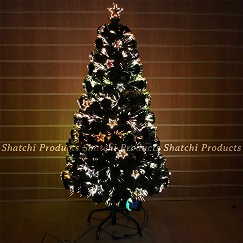 6ft -180cm LED Star Fibre Optic Christmas Tree xmas Decoration