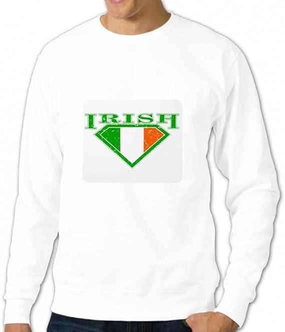 Amazon Co Jp アイルランドのスーパーマンクレスト運 Men Crew Neck Sweater メンズトップス トレーナー アクティブウェア 服 ファッション小物