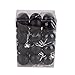 Clearance Tuscom 24Pcs/Pack 30mm Christmas Xmas Tree Ball, Glitter Baubles Balls for Home Party Ornament Decorations (12 Colors) (Black)