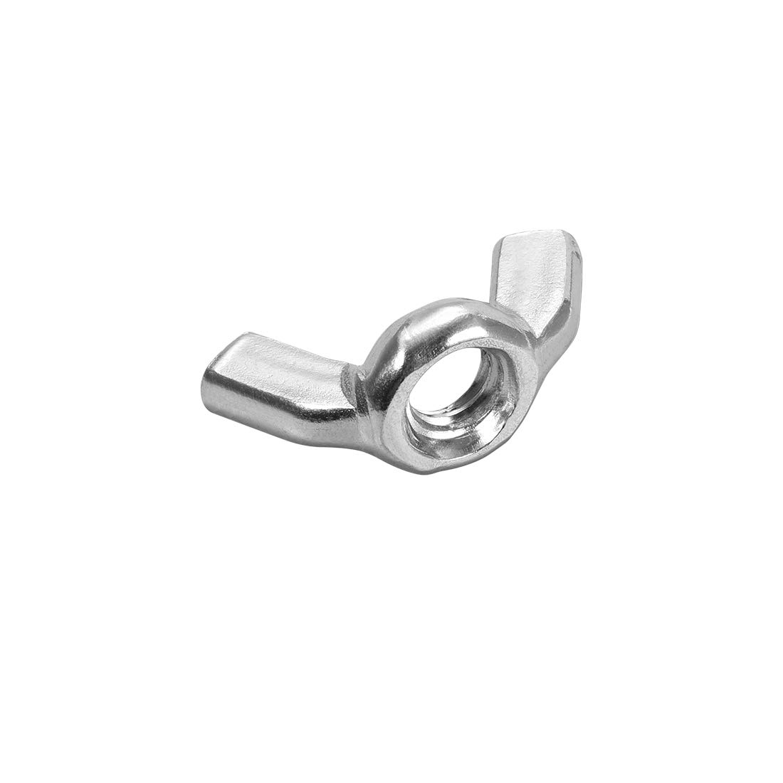 sourcing map M6 Wing Nuts, Carbon Steel Zinc Plated Fasteners Parts Hurrican Screws Hand Twist Tighten Ear Butterfly Nut, 30pcs