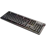 NACODEX AK60 RGB Mechanical Gaming Keyboard 110 Keys with 6 Media Keys/Red Switches/Dual-Mode Wheel/Side Print/ 104 Anti-Ghos