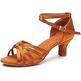 MSMAX Women's Practice Ballroom Dancing Shoes Indoor Performance Latin Dance Shoes for Woman