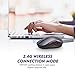VicTsing Bluetooth Mouse Wireless, Dual Mode Portable Ergonomic Mobile Mouse with Bluetooth 4.0/2.4G Cordless Mouse Up to 2400 DPI for Laptop, PC, Windows Mac Android OS Tablet