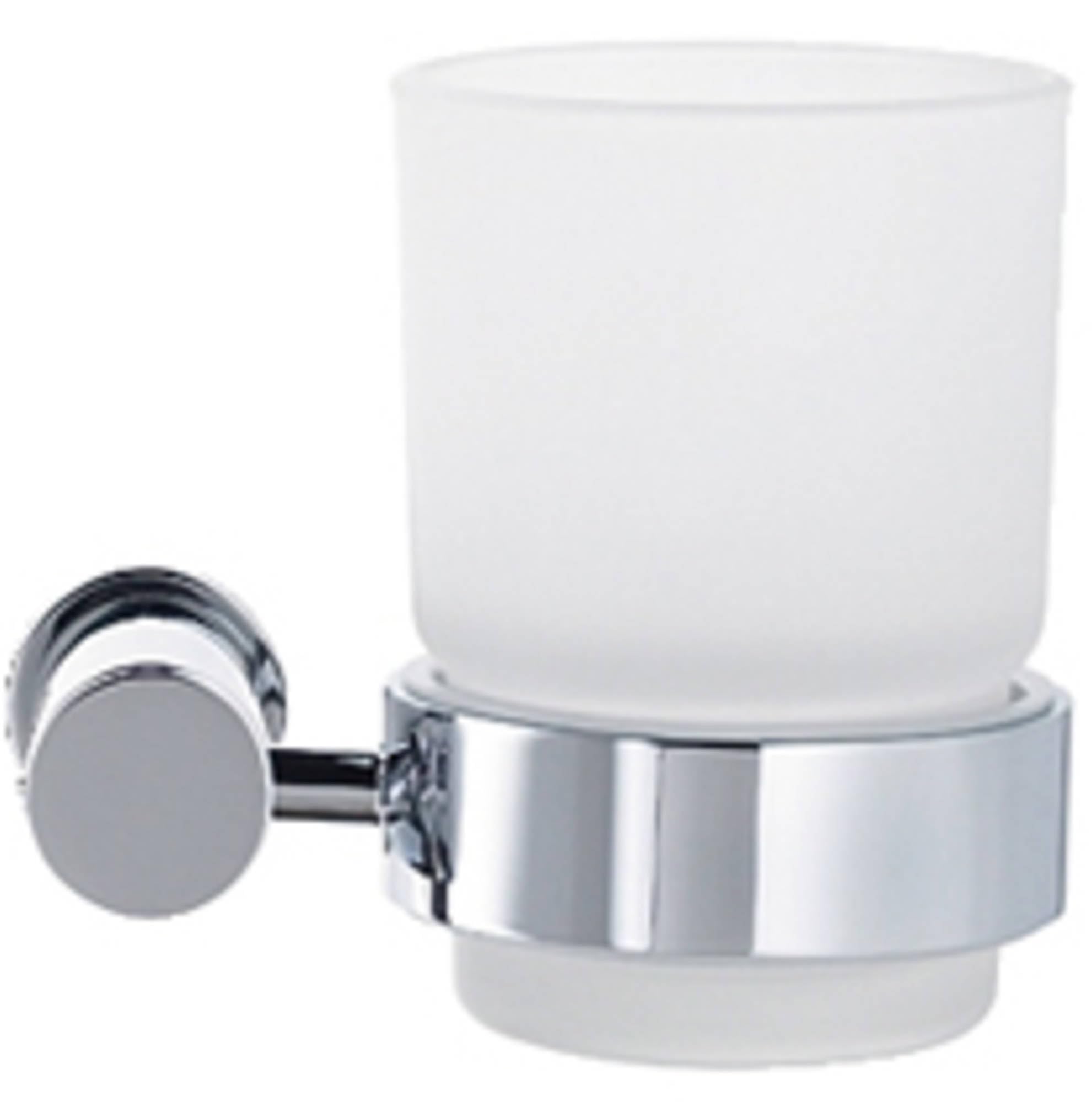Duravit D-Code 0099201000 Wall Mounted Toilet Brush Holder Code Glass for Right – Matt Chrome