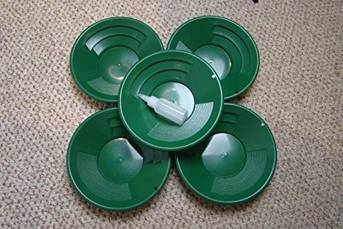 Make Your Own Gold Bars Gold Pans with Bottle Snuffer-Panning Kit-Mining BackPack44; 10 in. - Lot of 5
