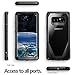 Poetic Galaxy Note 8 Case, Guardian [Scratch Resistant Back] [360 Degree Protection] Full-Body Rugged Clear Hybrid Bumper Case with Built-in-Screen Protector for Samsung Galaxy Note 8 Black