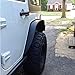 Bangbangche 4X Front Rear Fender Flares Kit Inner Fender Mud Guard Replacement 2007-2017 Jeep Wrangler JK Textured 2 & 4 Doors Unlimited, Factory Holes Heavy-Duty Black Stainless Steel not Plastic