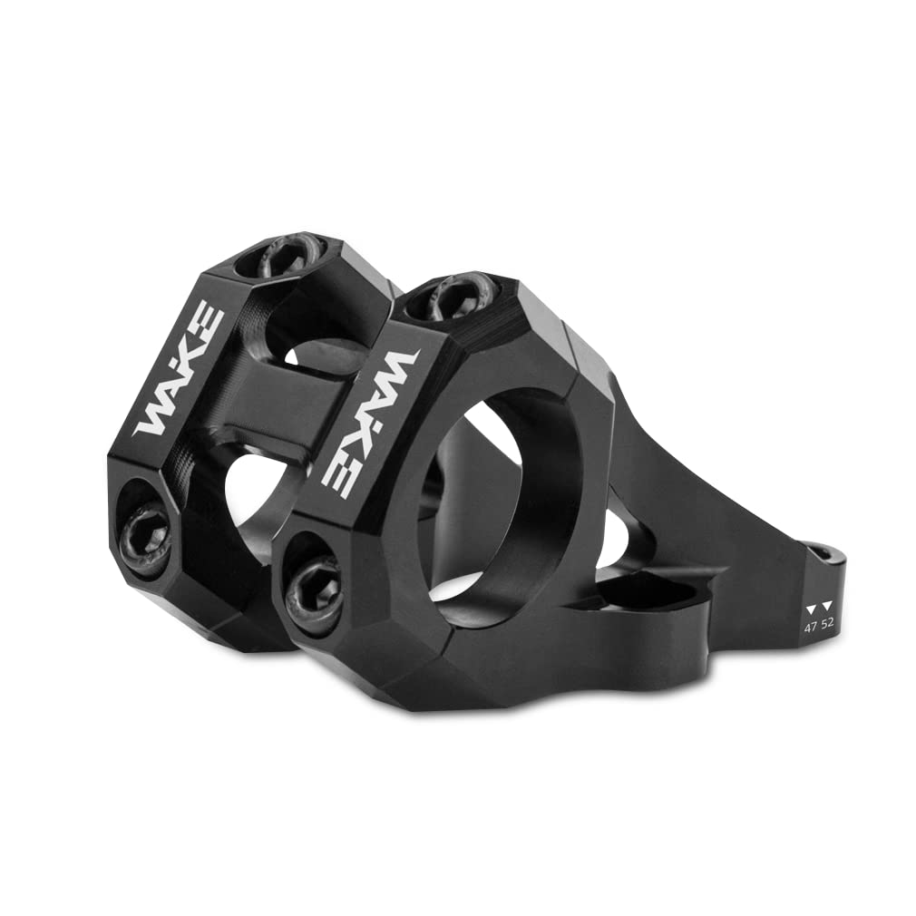 CYSKY Direct Mount Stem 31.8mm Clamp, One- Piece Construction Lightweight Design for Dual Crown Forks (Black)