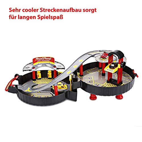 HSP Himoto DIY Parkhaus Garage Spielzeug-Set im wunderschönen Koffer Design, leicht zu transportieren für Ihre Kinder… – Bild 3