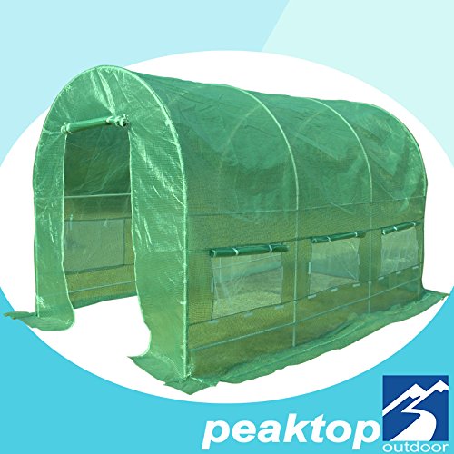 Peaktop Greenhouse 15' X 7' X 7' Large Outdoor Green House Plant Gardening Garden New