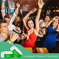 ASTARON 400 Pcs Green Paper Event Wristbands Arm