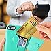 ZVEdeng Wallet Case with Card Holder for iPhone 6 Plus 5.5 inch, PU Leather Wallet Case with Credit Card Slot Shockproof Cover For iPhone 6 Plus / 6s Plus - Mint Green