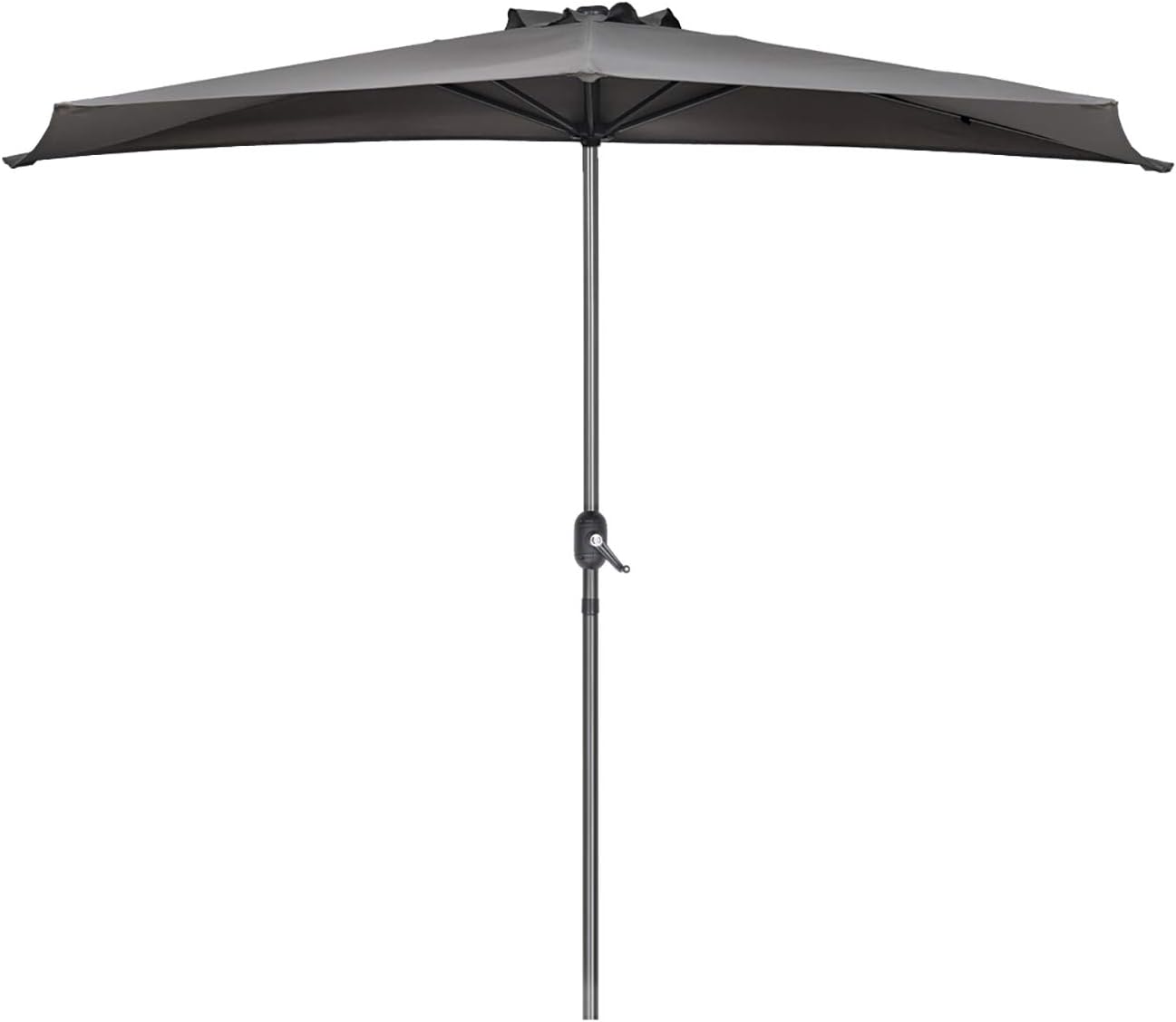 Sekey 2 7m Half Round Parasol Market Umbrella Patio Umbrella With Crank For Garden Patio Yard Swimming Pools With 5 Steel Braces 100 Polyester Umbrella Uv 50 Amazon Co Uk Garden Outdoors