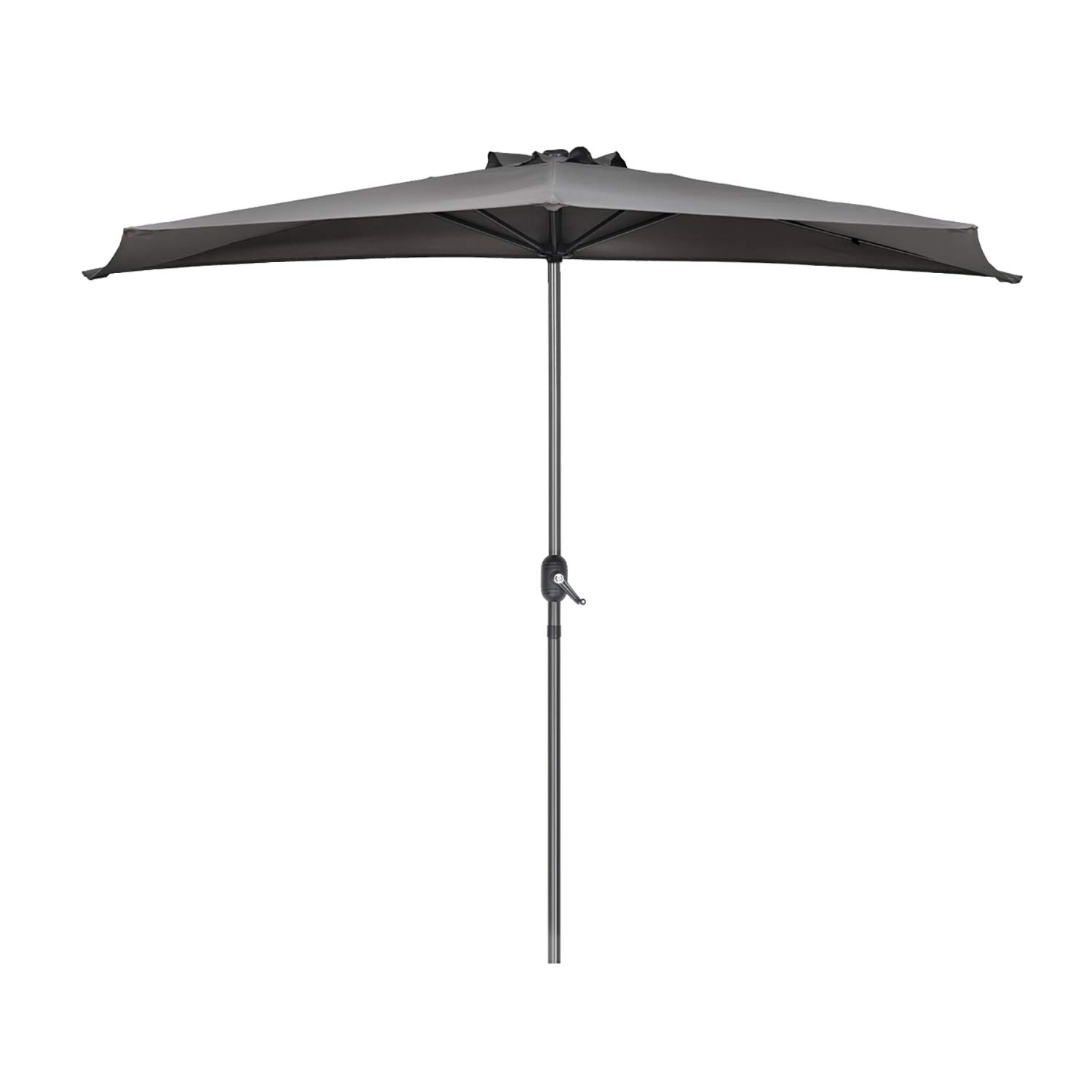 Sekey 2 7m Half Round Parasol Market Umbrella Patio Umbrella With Crank For Garden Patio Yard Swimming Pools With 5 Steel Braces 100 Polyester Umbrella Uv 50 Buy Online In Gibraltar At Desertcart