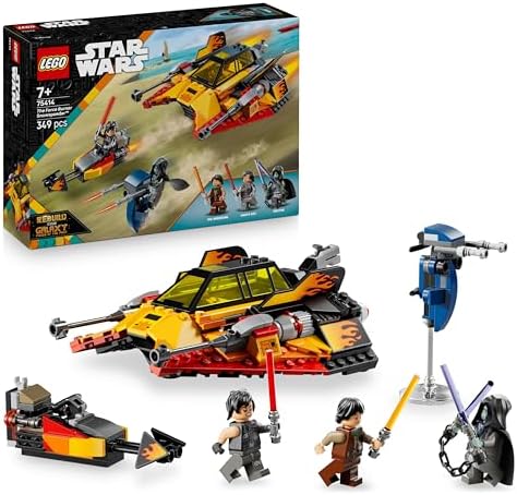 Star Wars Neve Speeder Force Burner - Construindo Brinquedo com 3 Minifiguras com Sabres de Luz e Motocicleta de Brinquedo - Presente para Crianças ++ Anos e Fãs de Reconstruir o Galaxy 75414