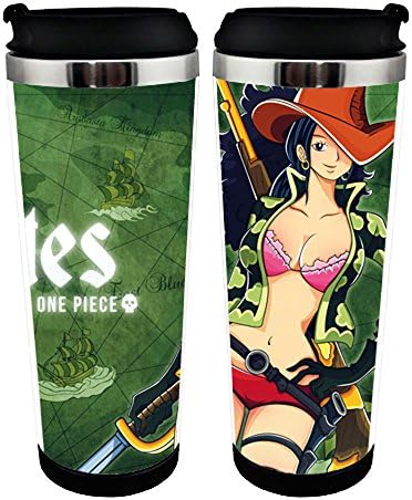 Anime One Piece Stainless Steel Travel Coffee Mug Cartoon Milk Mug Cups (A)