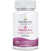 Nordic Naturals Prenatal Multivitamin Mini Tablets, Vegetarian - 90 Count | 22 Essential Nutrients - Folate, Iron, B6, D3. Easy-to-Swallow Mini Tablets. Supports Pregnancy &amp; Baby Development. Non-GMO.