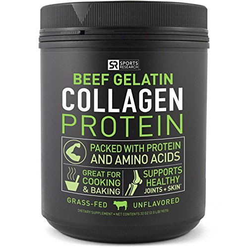 NEW! Beef Gelatin Collagen Protein from Pasture Raised, Grass-Fed Cows ~ Great for Cooking and Baking ~ Certified Paleo Friendly, Keto-diet approved and Non-GMO